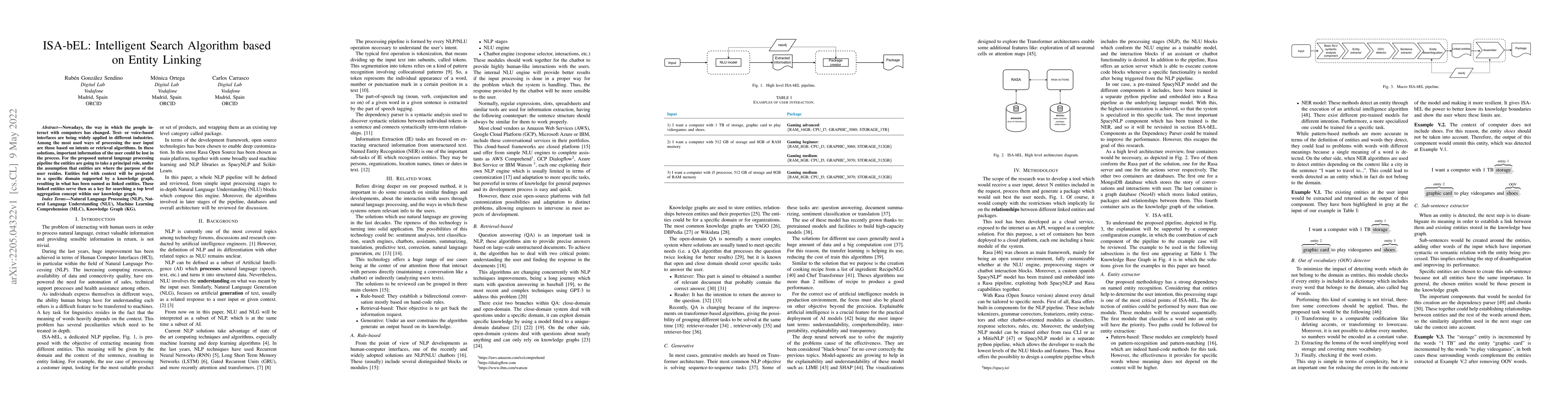 Thumbnail for ISA-bEL: Intelligent Search Algorithm based on Entity Linking