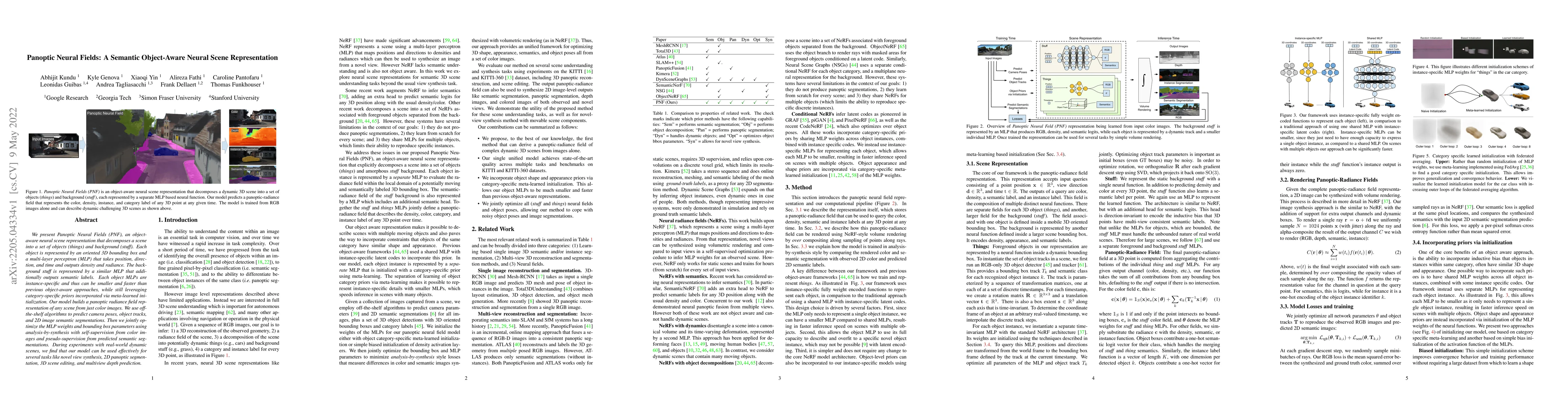 Thumbnail for Panoptic Neural Fields: A Semantic Object-Aware Neural Scene
  Representation