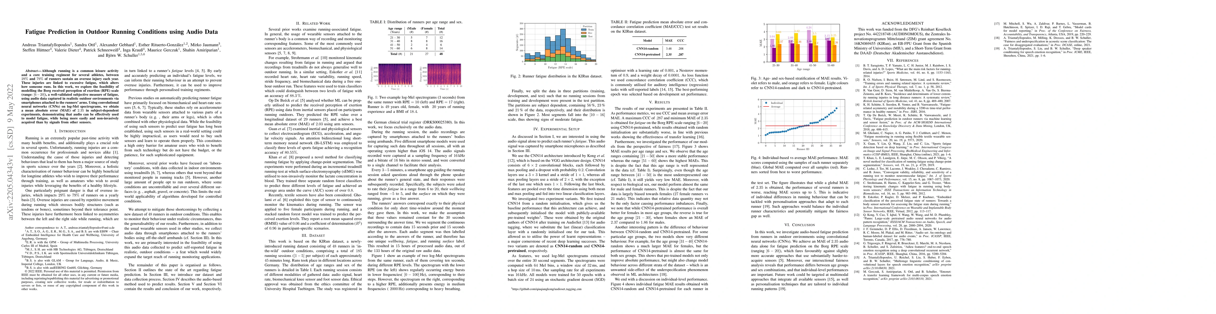 Thumbnail for Fatigue Prediction in Outdoor Running Conditions using Audio Data