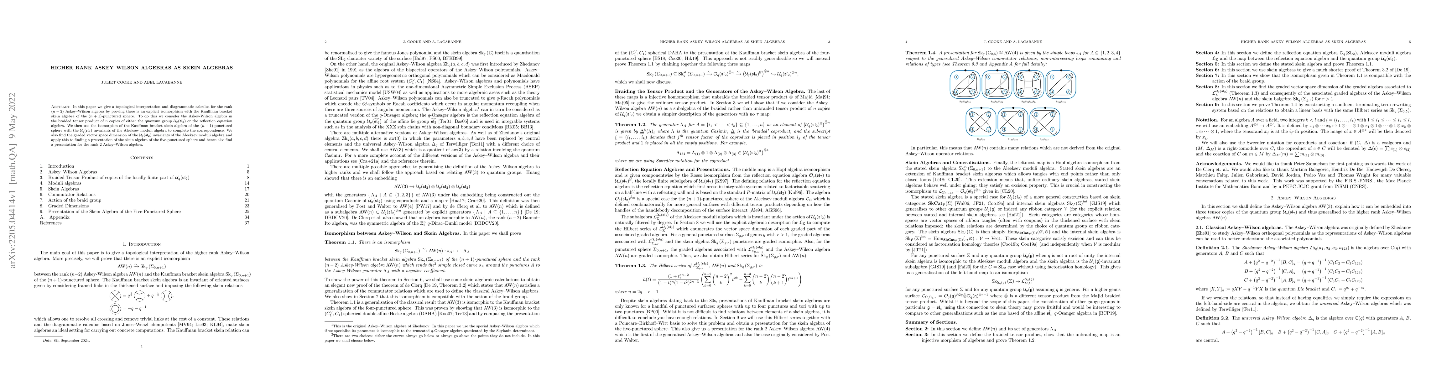 Thumbnail for Higher Rank Askey-Wilson Algebras as Skein Algebras