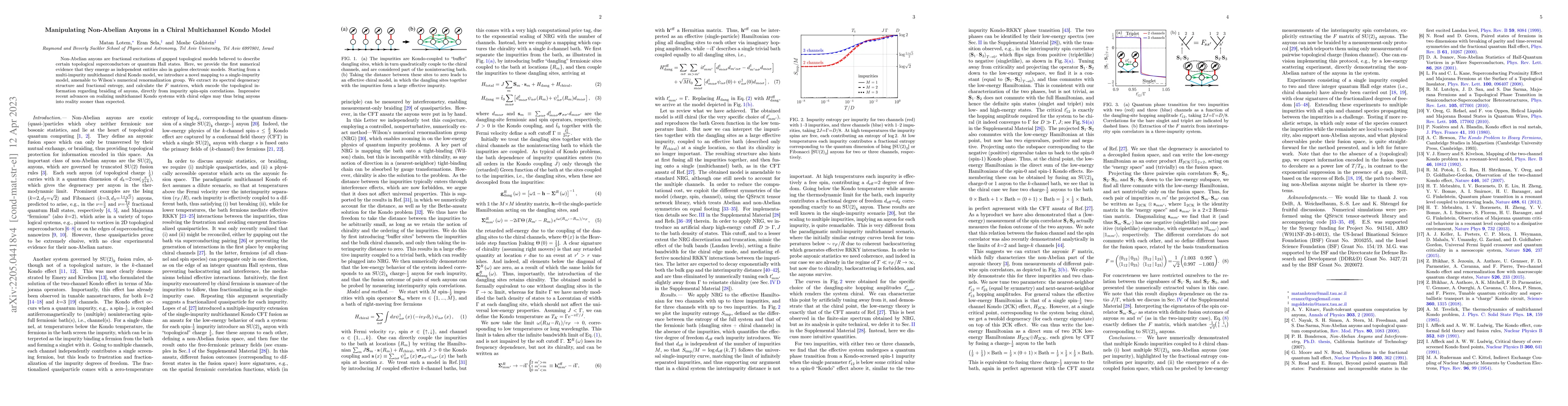 Thumbnail for Manipulating Non-Abelian Anyons in a Chiral Multichannel Kondo Model