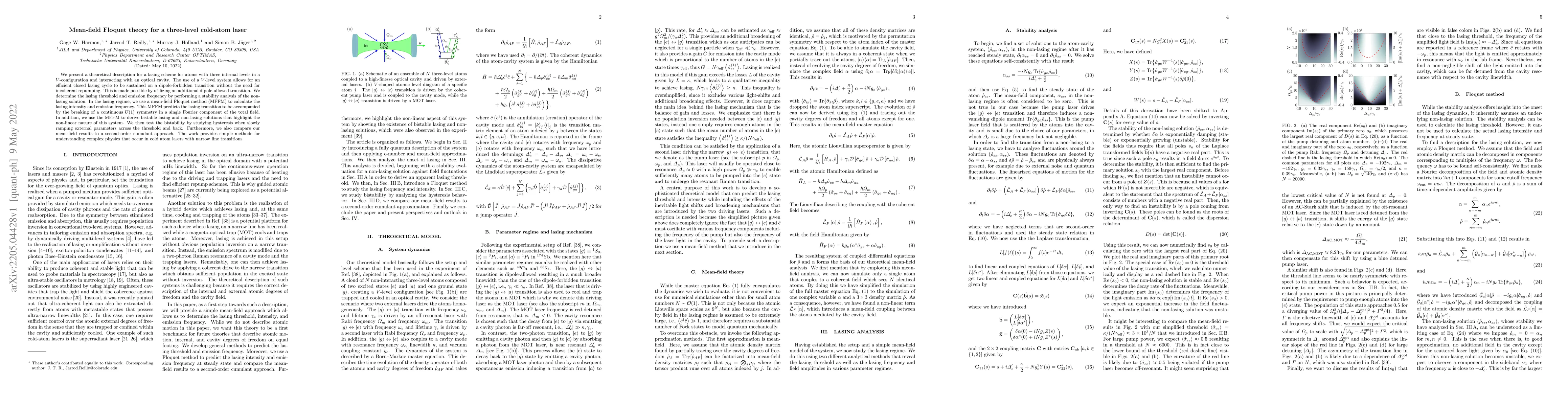 Thumbnail for Mean-field Floquet theory for a three-level cold-atom laser