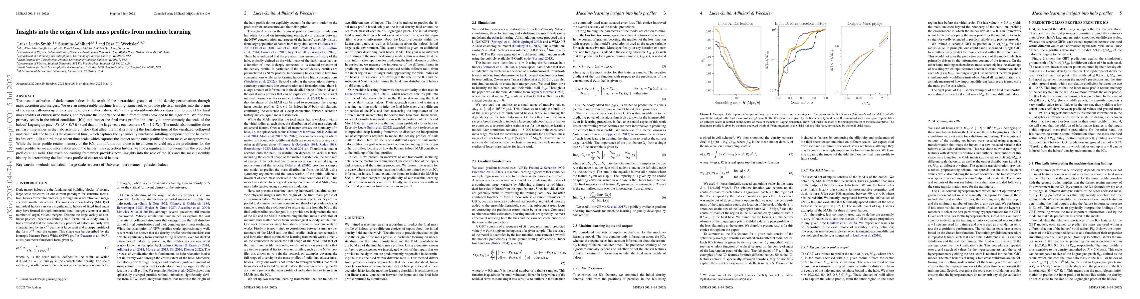 Thumbnail for Insights into the origin of halo mass profiles from machine learning