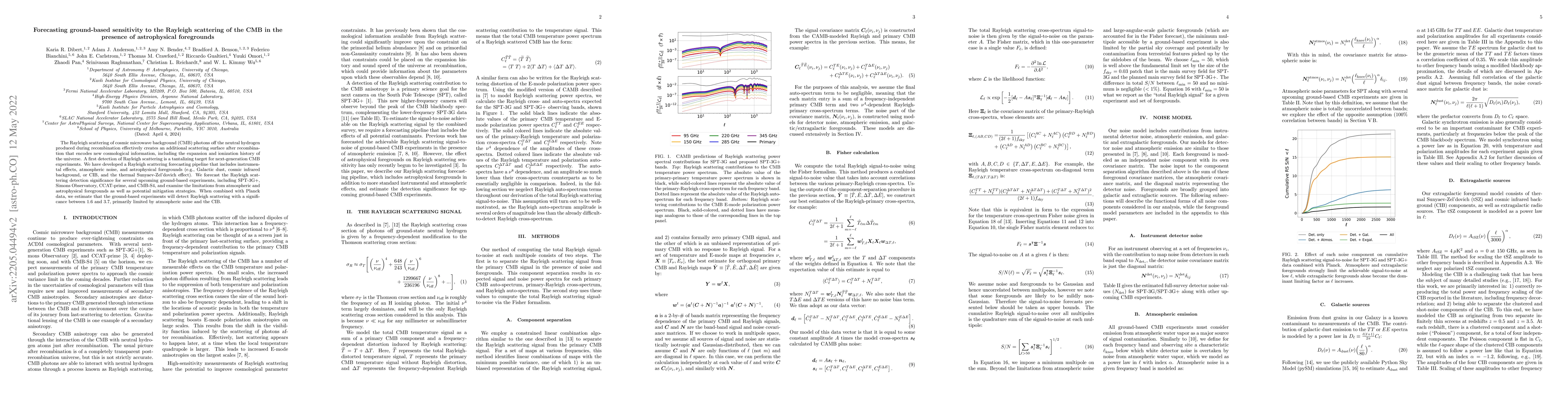 Thumbnail for Forecasting ground-based sensitivity to the Rayleigh scattering of the
  CMB in the presence of astrophysical foregrounds