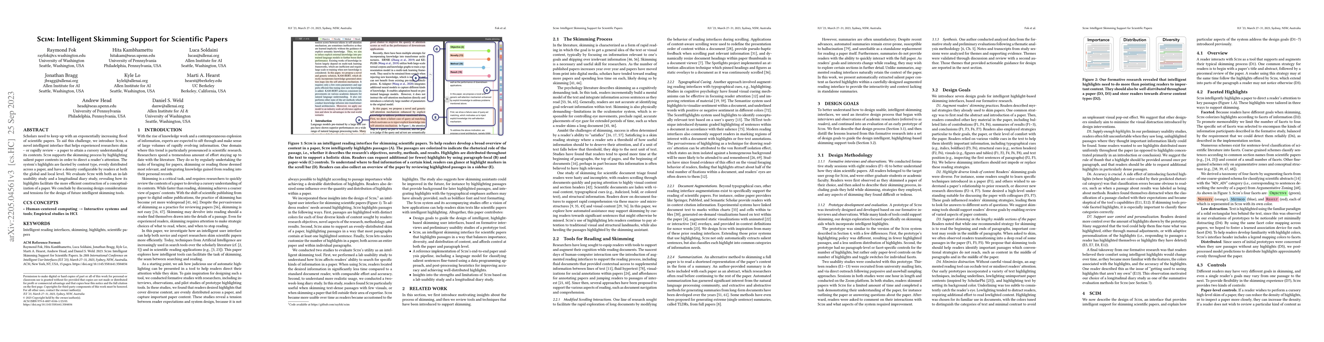 Thumbnail for Scim: Intelligent Skimming Support for Scientific Papers