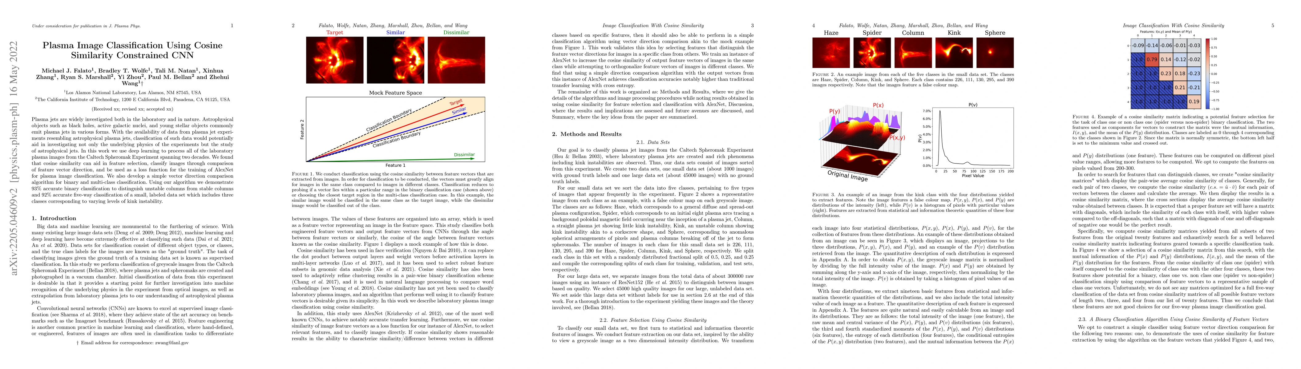 Thumbnail for Plasma Image Classification Using Cosine Similarity Constrained CNN