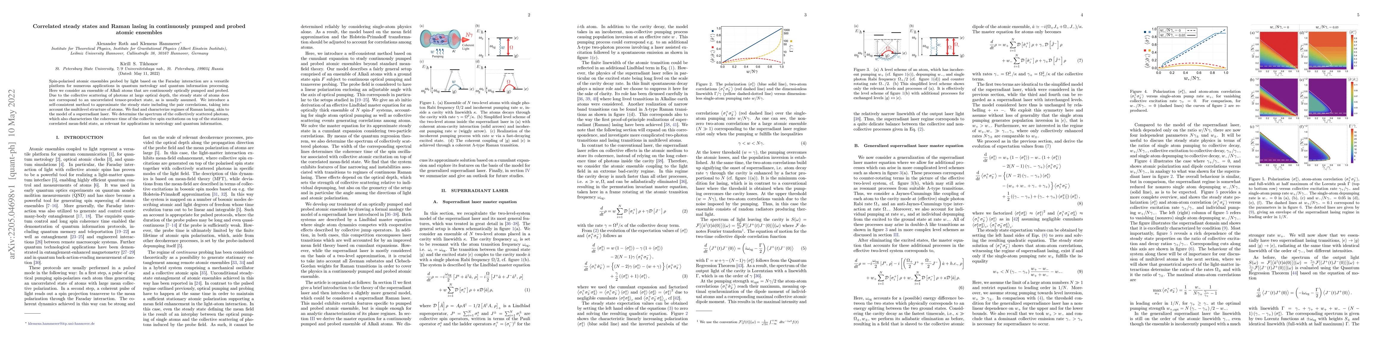Thumbnail for Correlated steady states and Raman lasing in continuously pumped and
  probed atomic ensembles