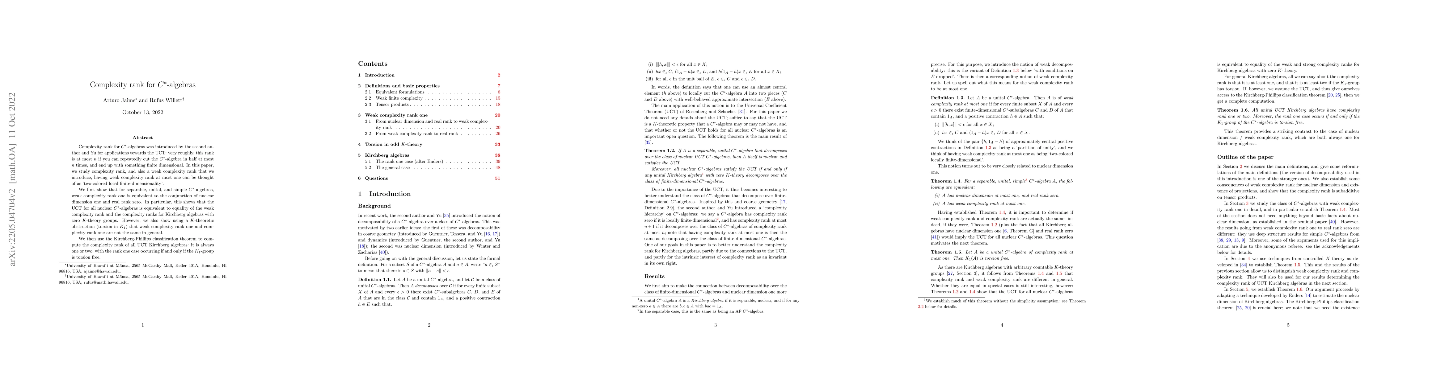 Thumbnail for $C^*$-algebras with finite complexity