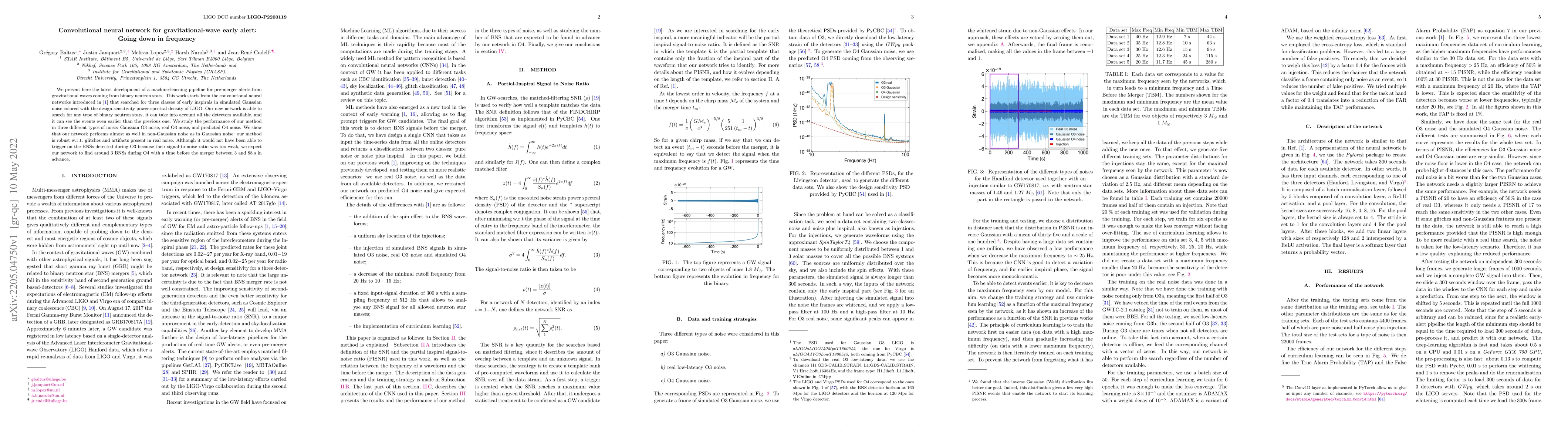 Thumbnail for Convolutional neural network for gravitational-wave early alert: Going
  down in frequency