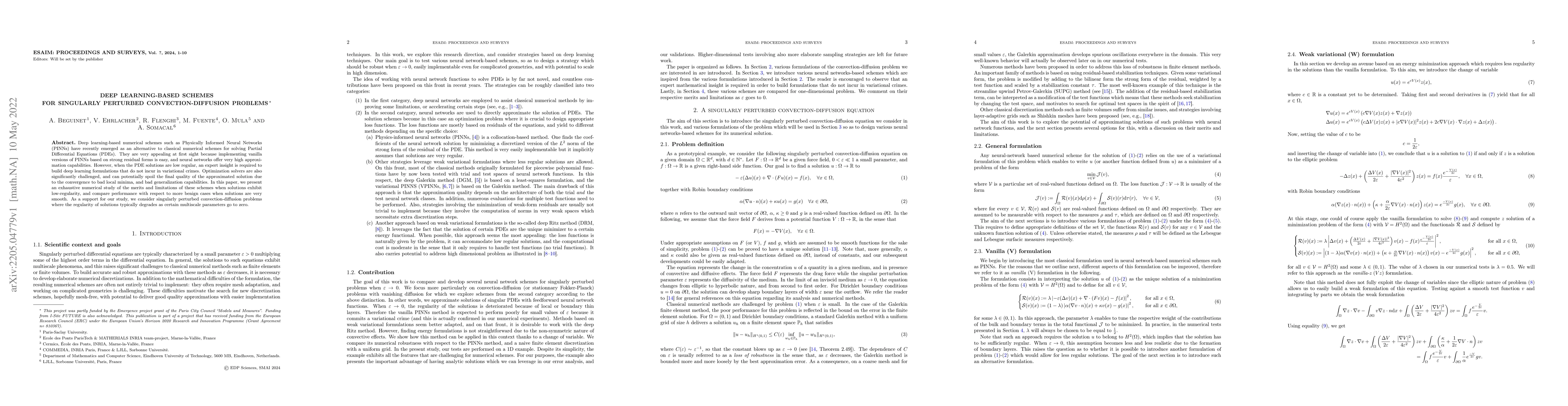 Thumbnail for Deep Learning-based Schemes for Singularly Perturbed
  Convection-Diffusion Problems