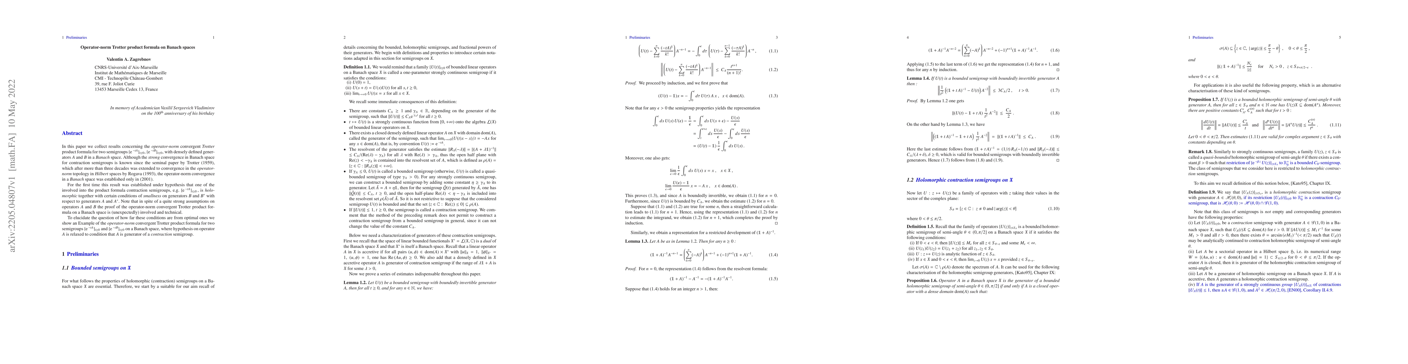 Thumbnail for Operator-norm Trotter product formula on Banach spaces