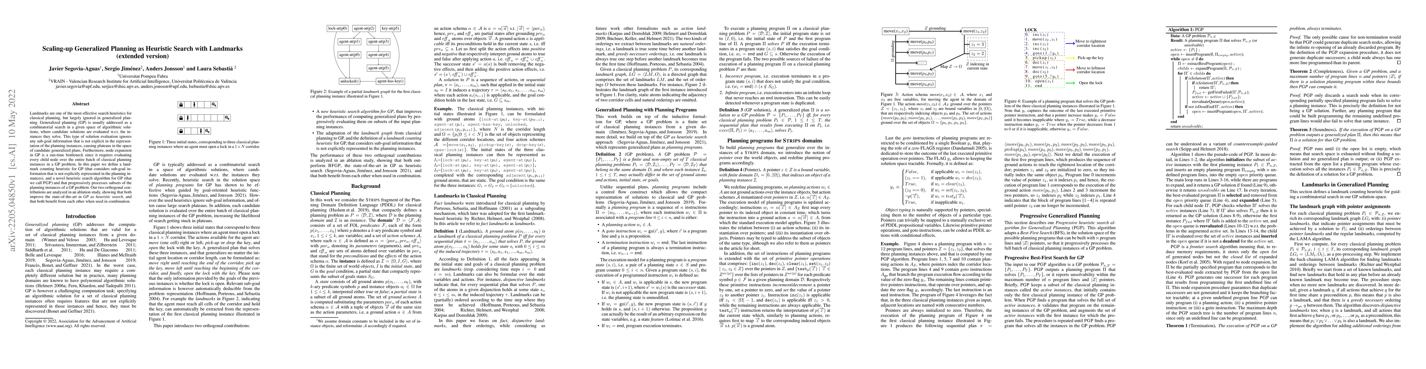 Thumbnail for Scaling-up Generalized Planning as Heuristic Search with Landmarks