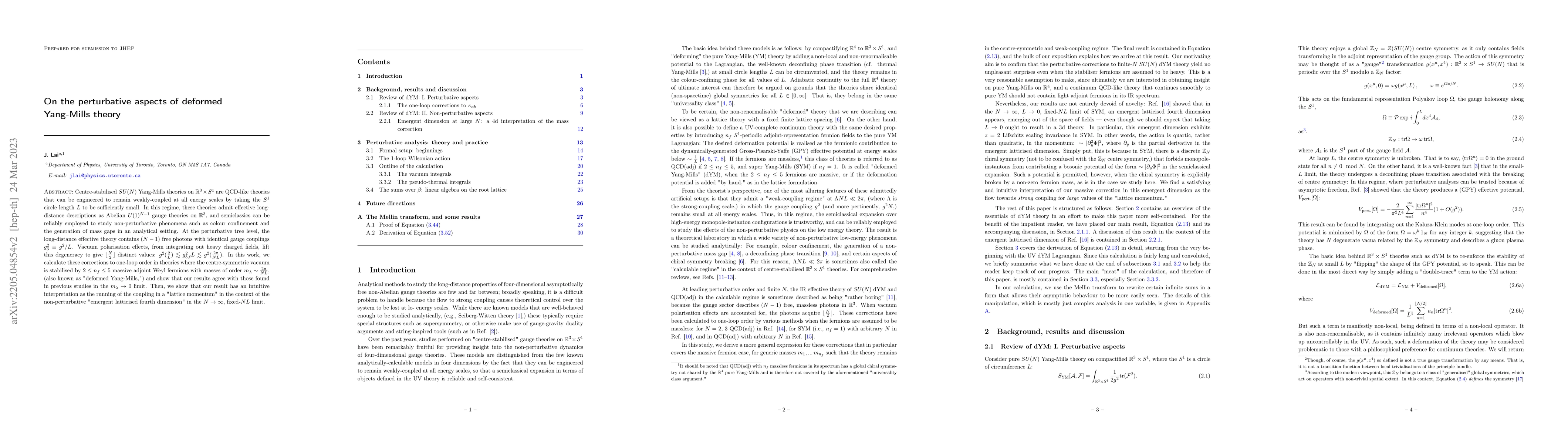 Thumbnail for On the perturbative aspects of deformed Yang-Mills theory