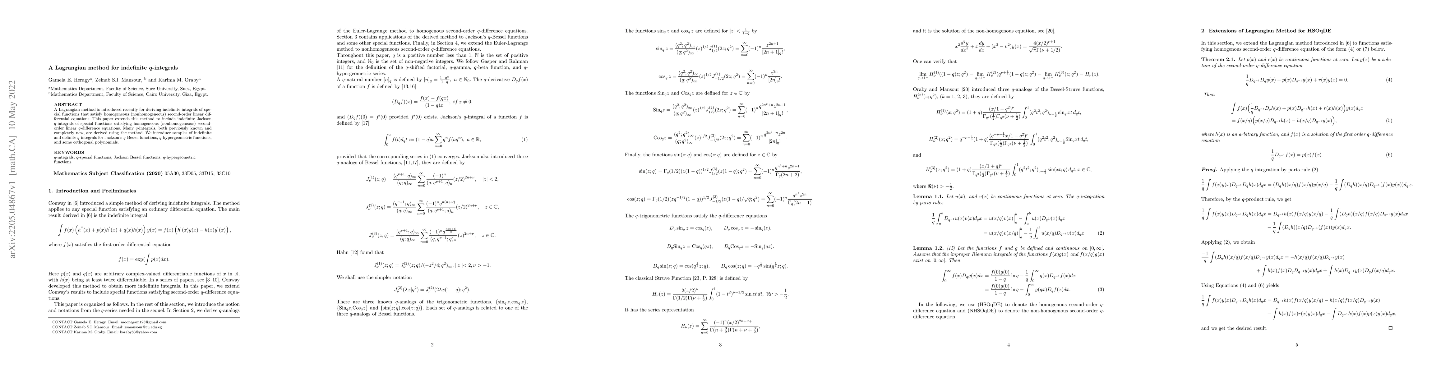 Thumbnail for A Lagrangian method for indefinite q-integrals