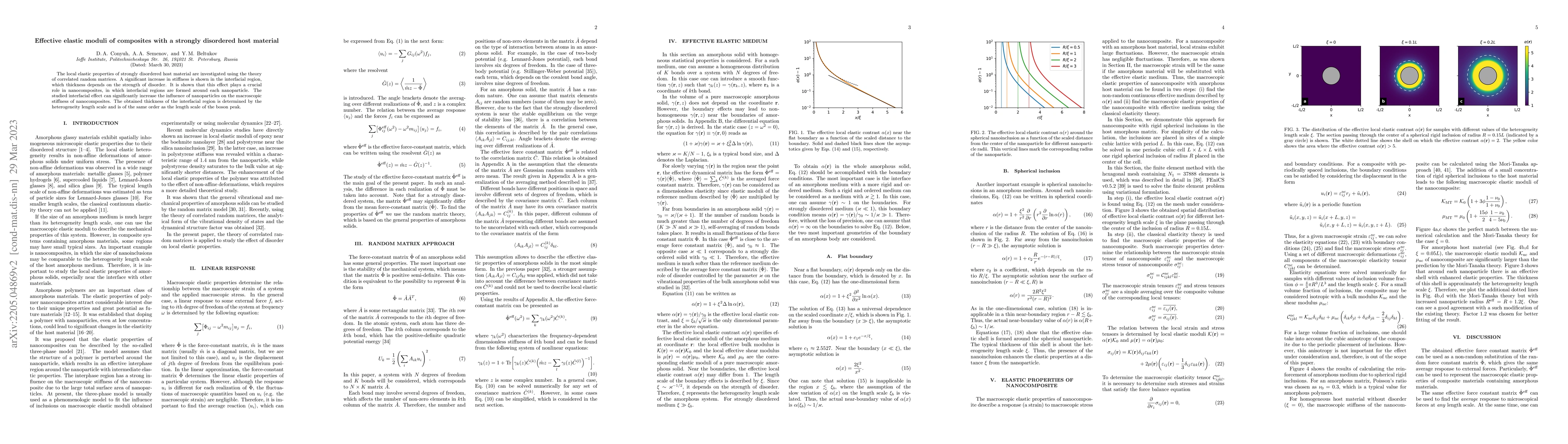 Thumbnail for Effective elastic moduli of composites with a strongly disordered host
  material