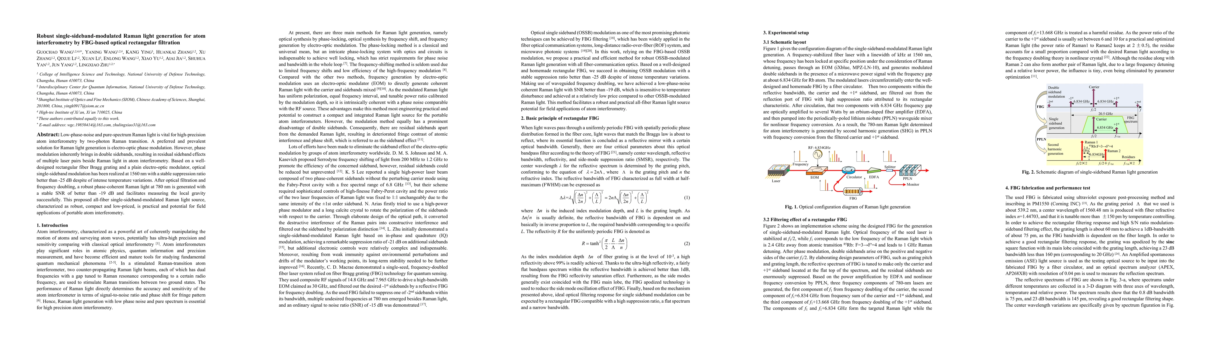 Thumbnail for Robust single-sideband-modulated Raman light generation for atom
  interferometry by FBG-based optical rectangular filtration