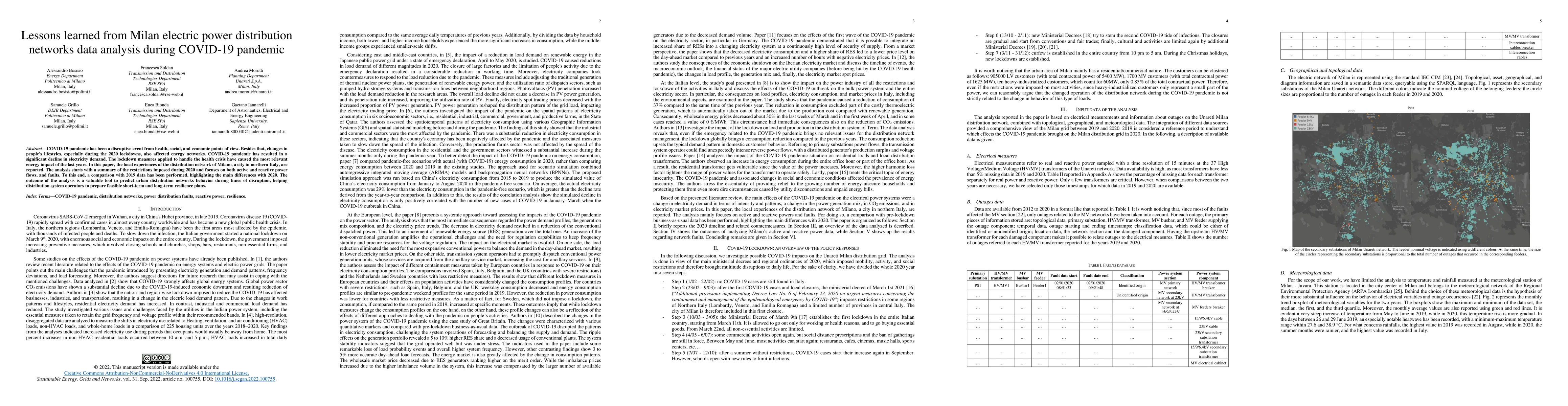 Thumbnail for Lessons learned from Milan electric power distribution networks data
  analysis during COVID-19 pandemic