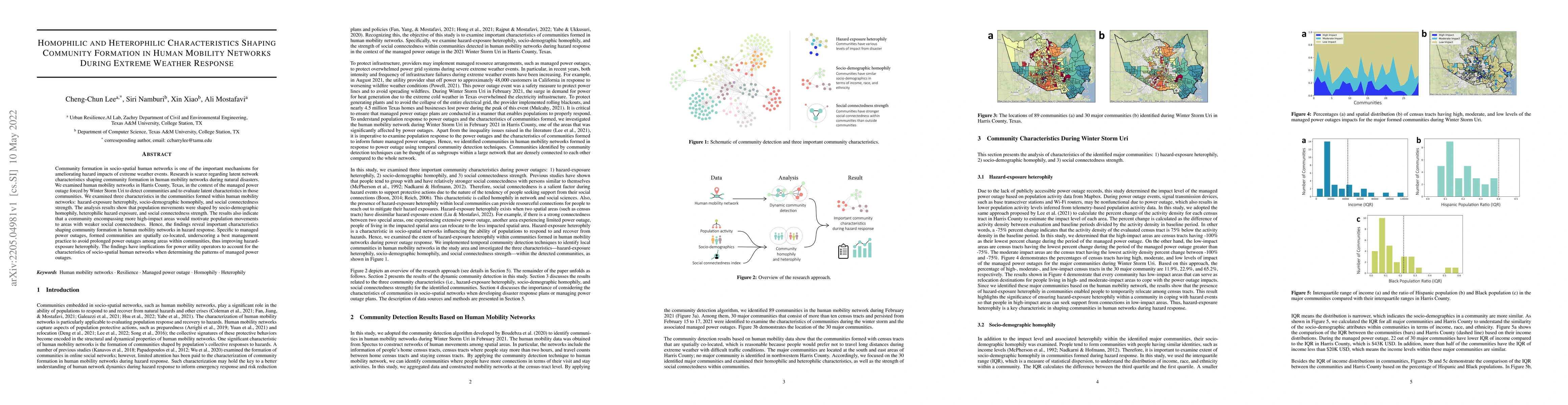 Thumbnail for Homophilic and Heterophilic Characteristics Shaping Community Formation
  in Human Mobility Networks During Extreme Weather Response
