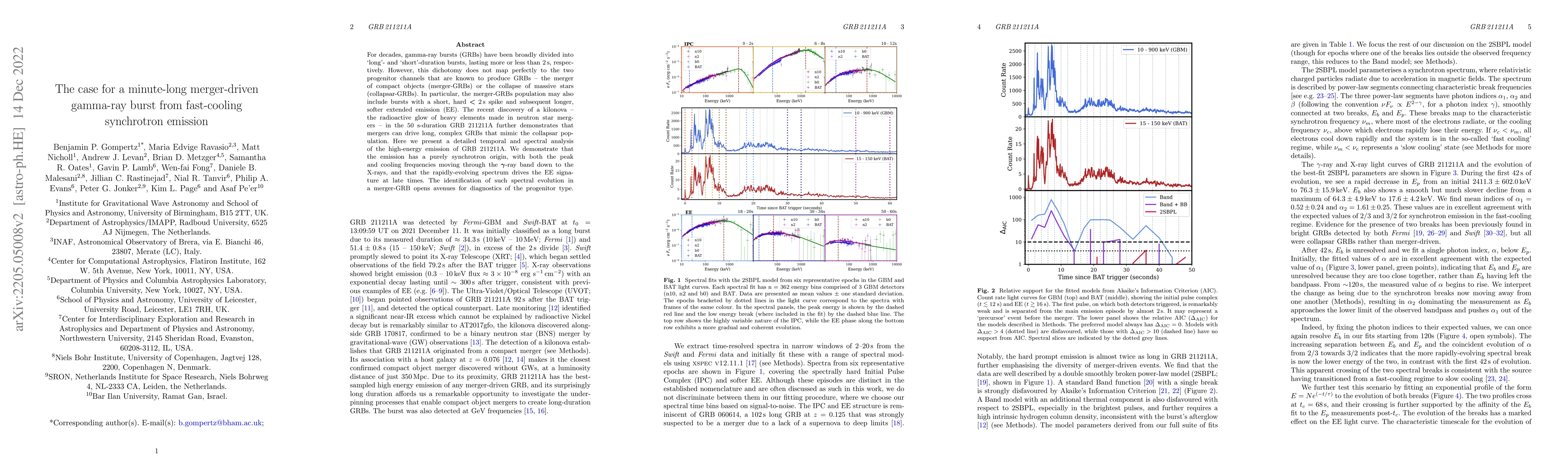 Thumbnail for The case for a minute-long merger-driven gamma-ray burst from
  fast-cooling synchrotron emission