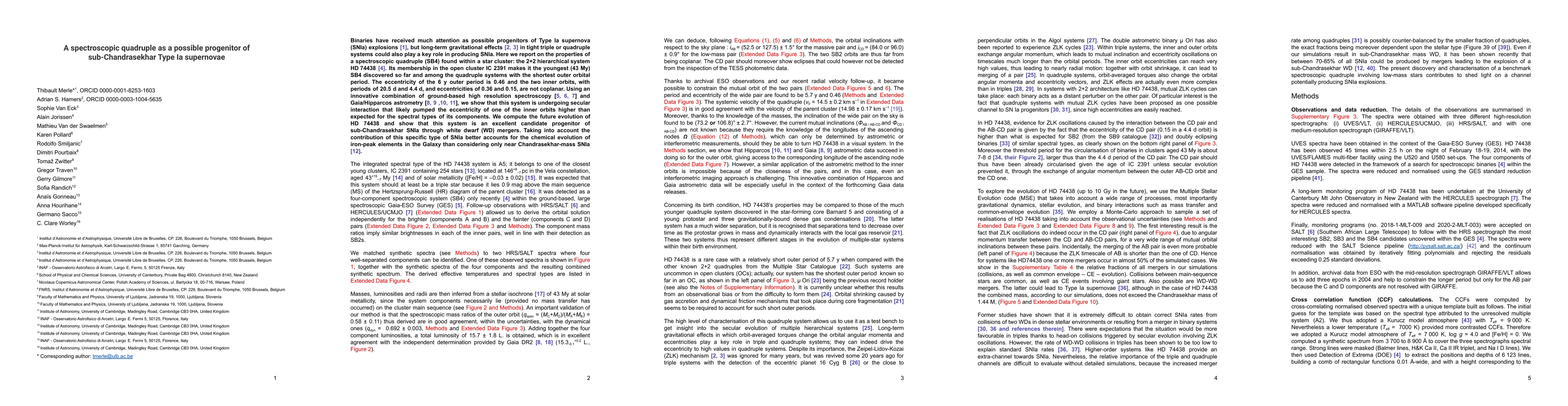 Thumbnail for A spectroscopic quadruple as a possible progenitor of sub-Chandrasekhar
  Type Ia supernovae