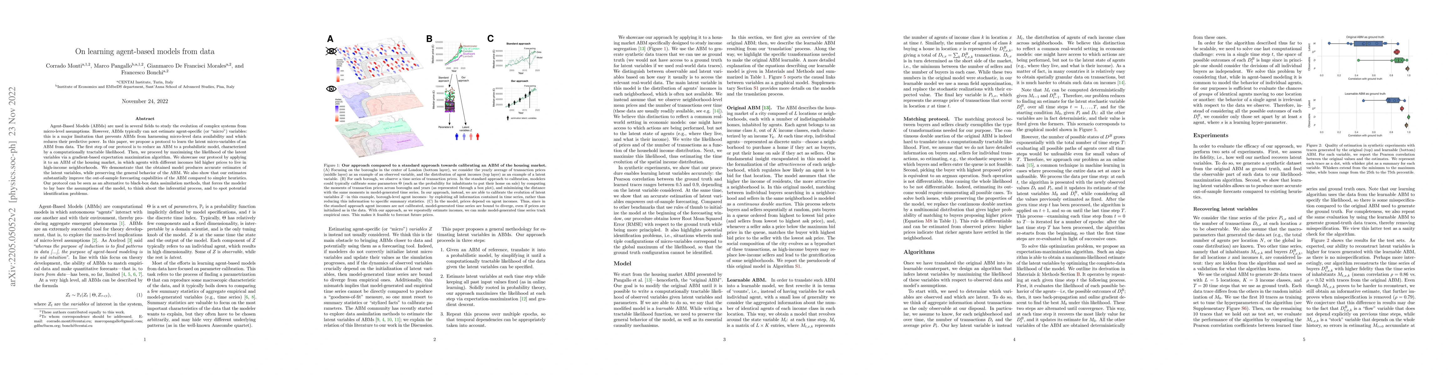 Thumbnail for On learning agent-based models from data
