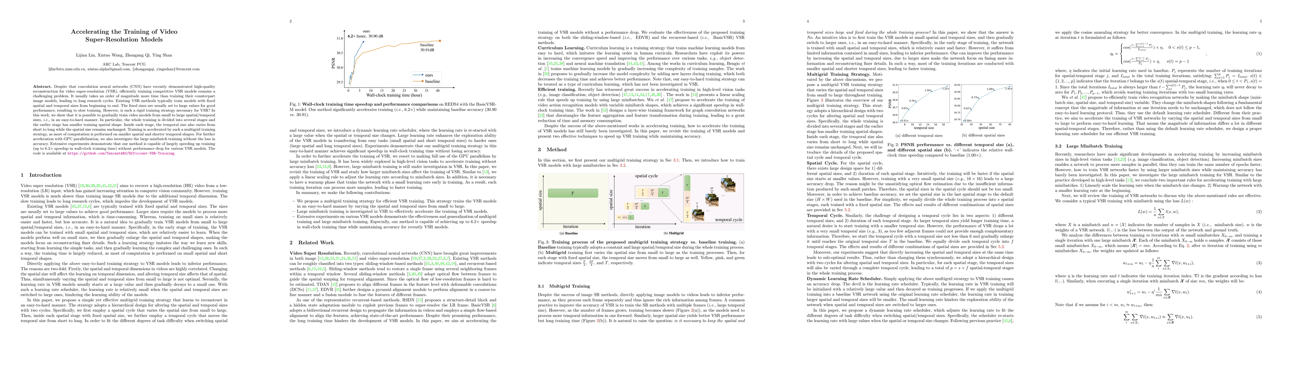 Thumbnail for Accelerating the Training of Video Super-Resolution Models