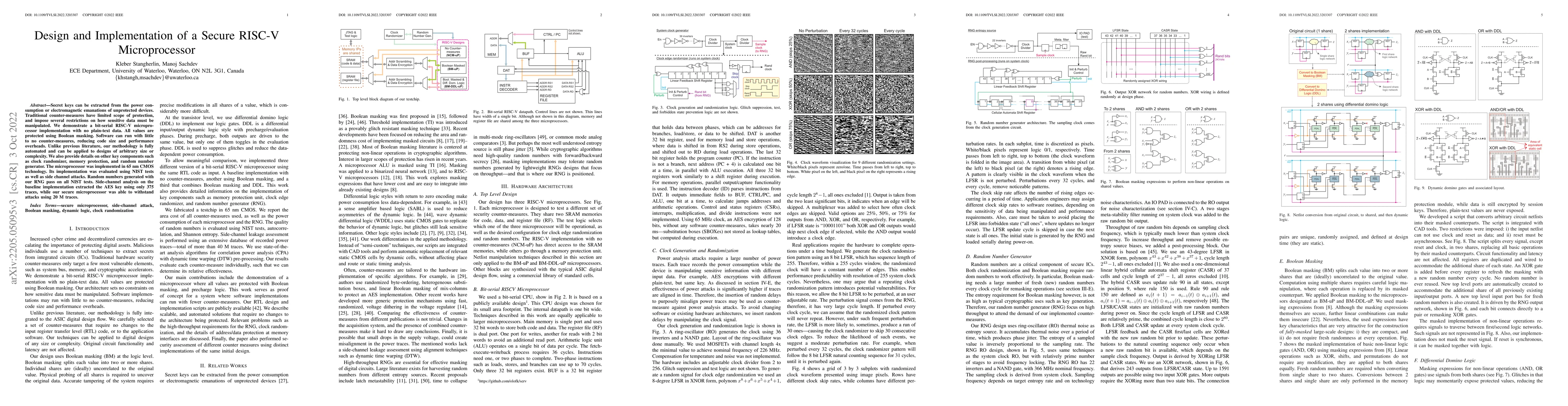 Thumbnail for Design and Implementation of a Secure RISC-V Microprocessor