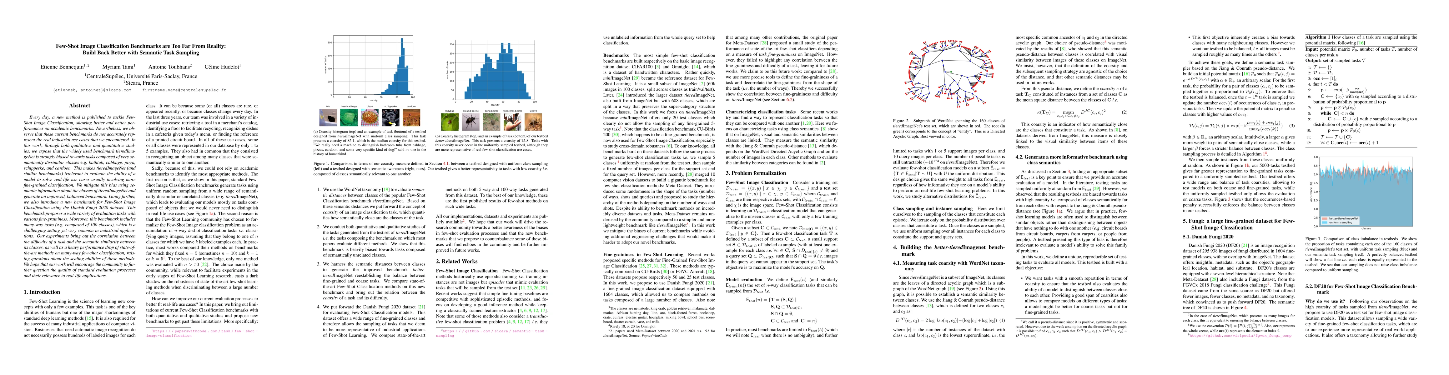 Thumbnail for Few-Shot Image Classification Benchmarks are Too Far From Reality: Build
  Back Better with Semantic Task Sampling