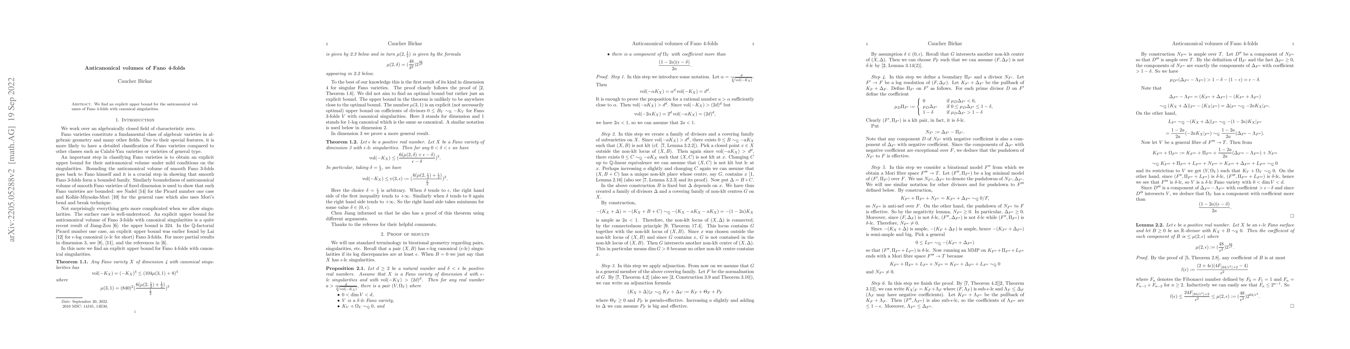 Thumbnail for Anticanonical volume of Fano 4-folds
