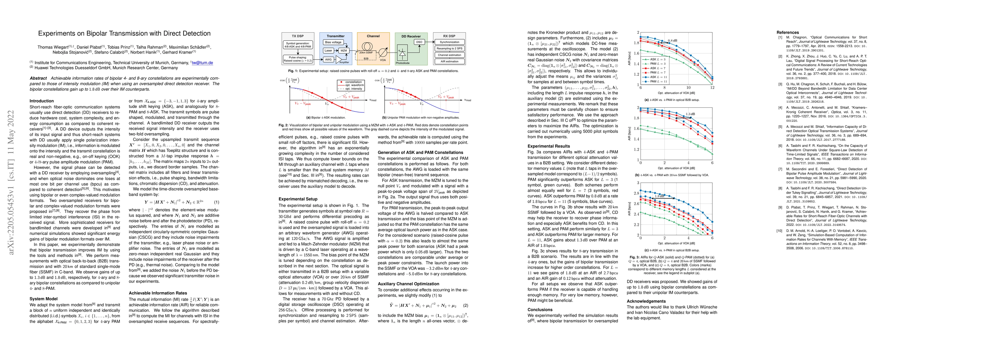 Thumbnail for Experiments on Bipolar Transmission with Direct Detection