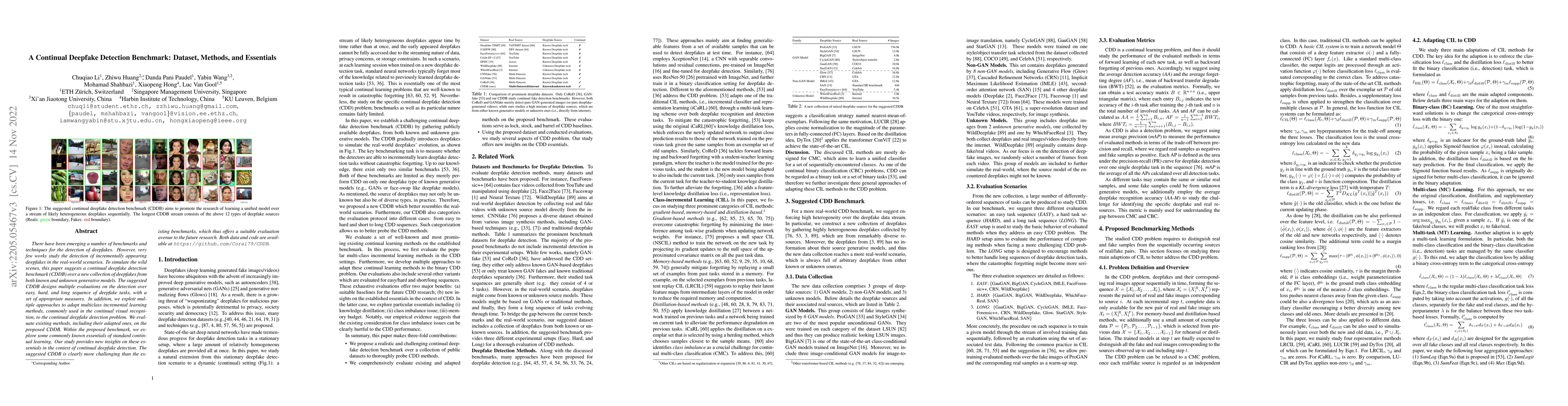 Thumbnail for A Continual Deepfake Detection Benchmark: Dataset, Methods, and
  Essentials