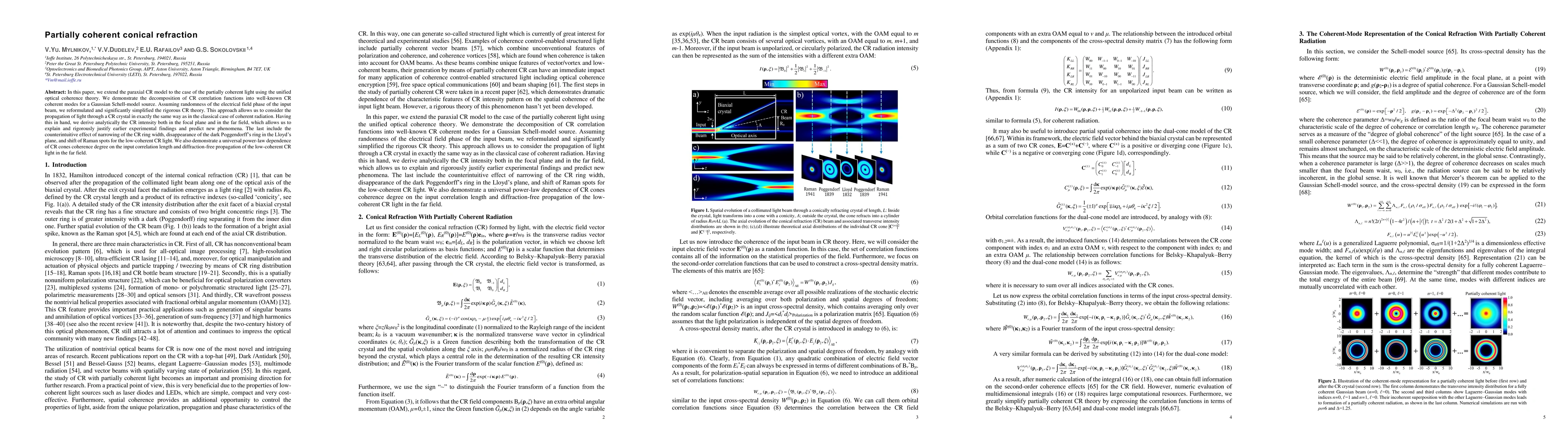 Thumbnail for Partially coherent conical refraction