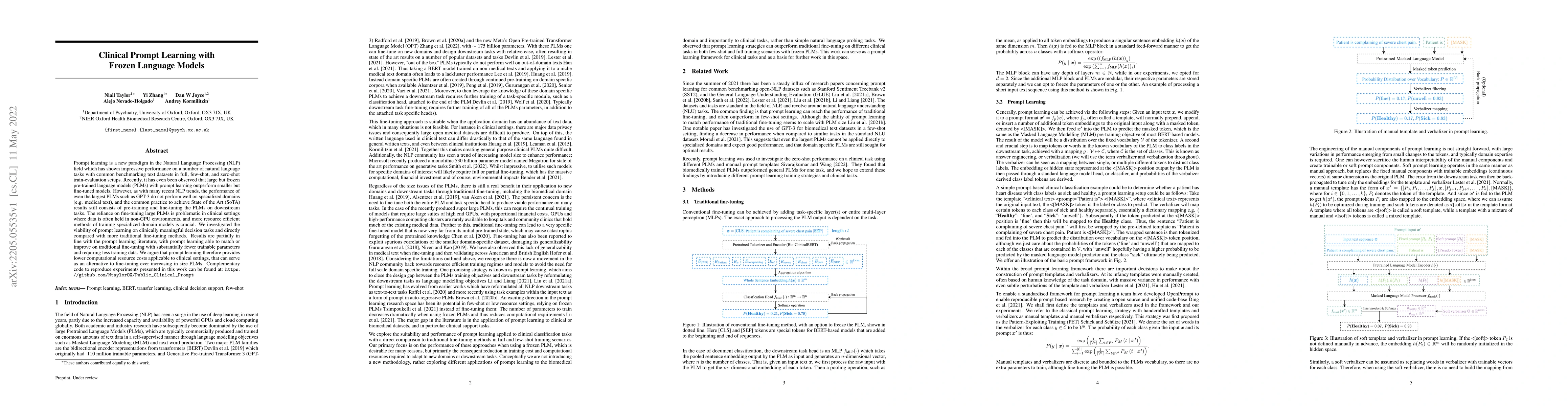 Thumbnail for Clinical Prompt Learning with Frozen Language Models