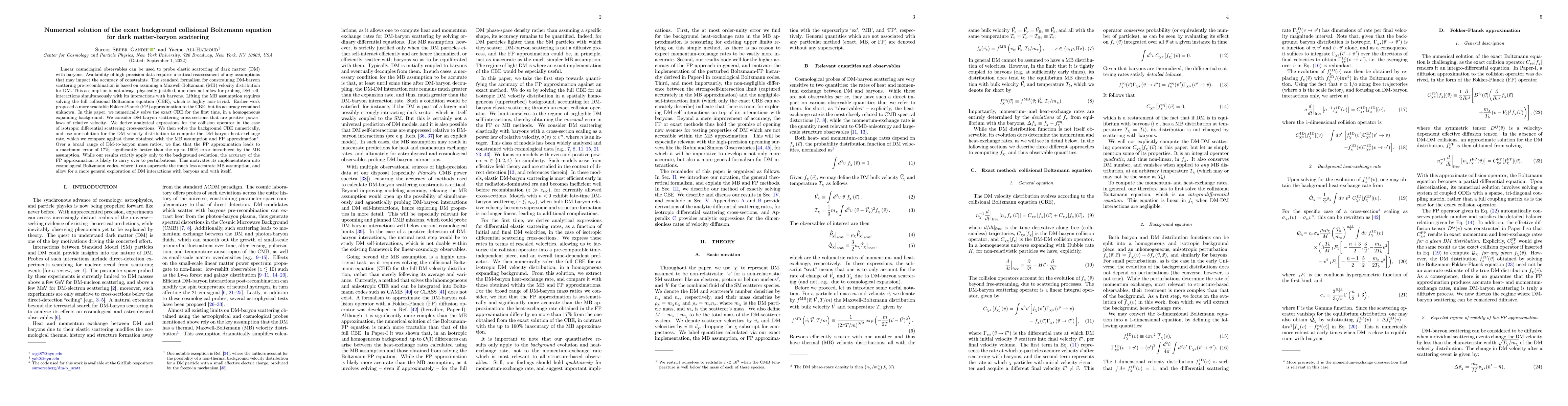 Thumbnail for Numerical solution of the exact background collisional Boltzmann
  equation for dark matter-baryon scattering