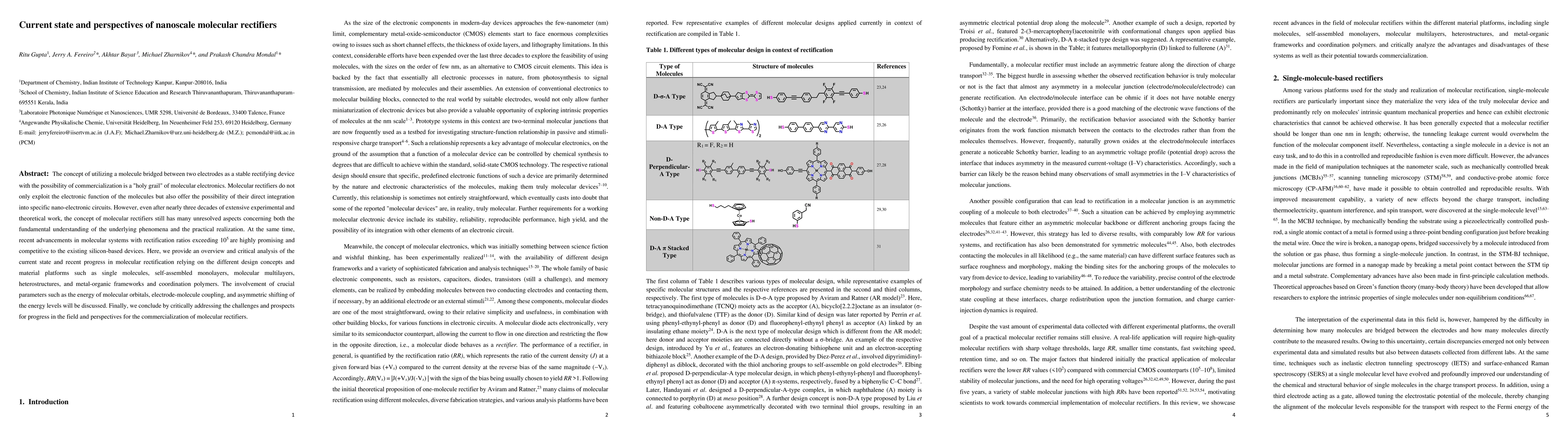 Thumbnail for Current state and perspectives of nanoscale molecular rectifiers