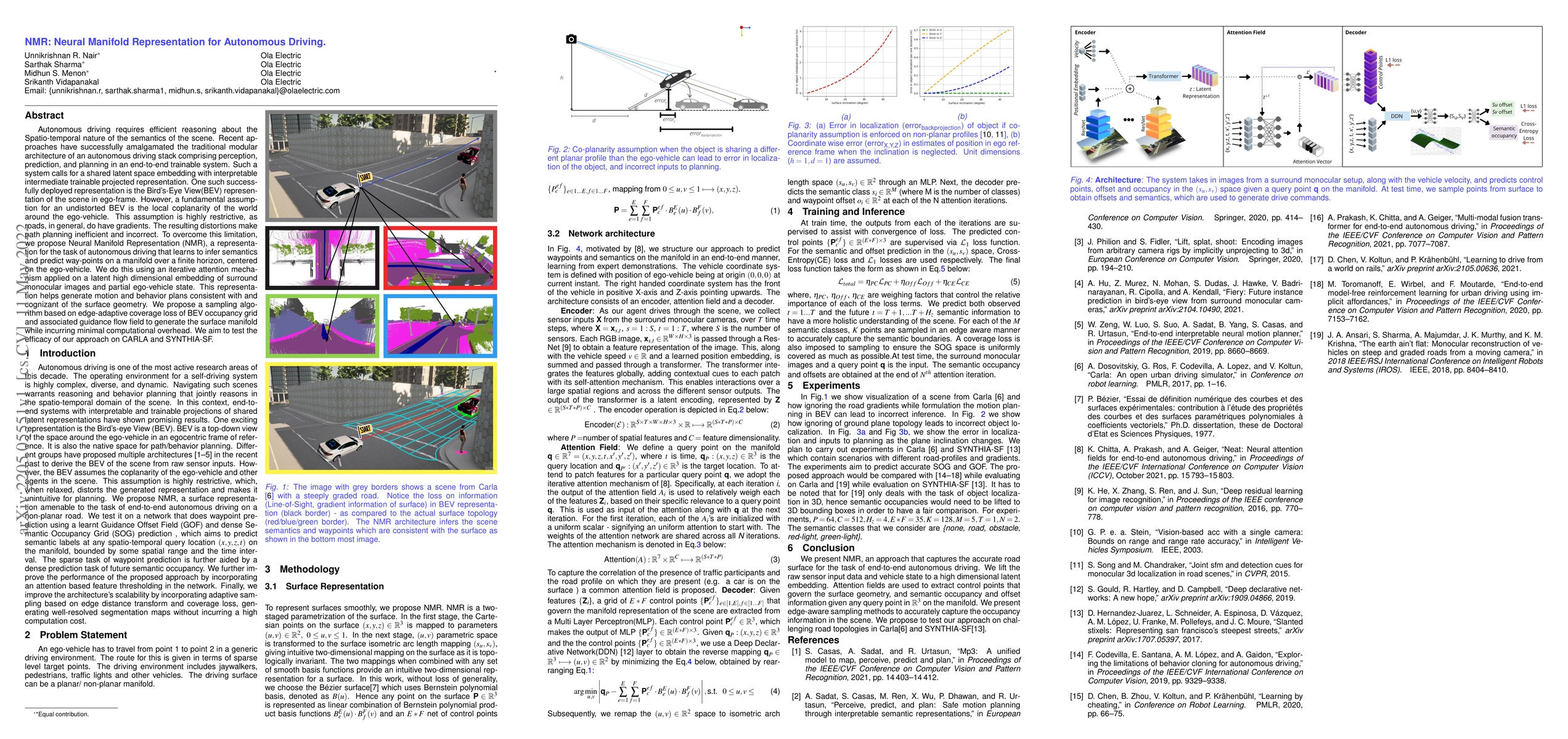 Thumbnail for NMR: Neural Manifold Representation for Autonomous Driving