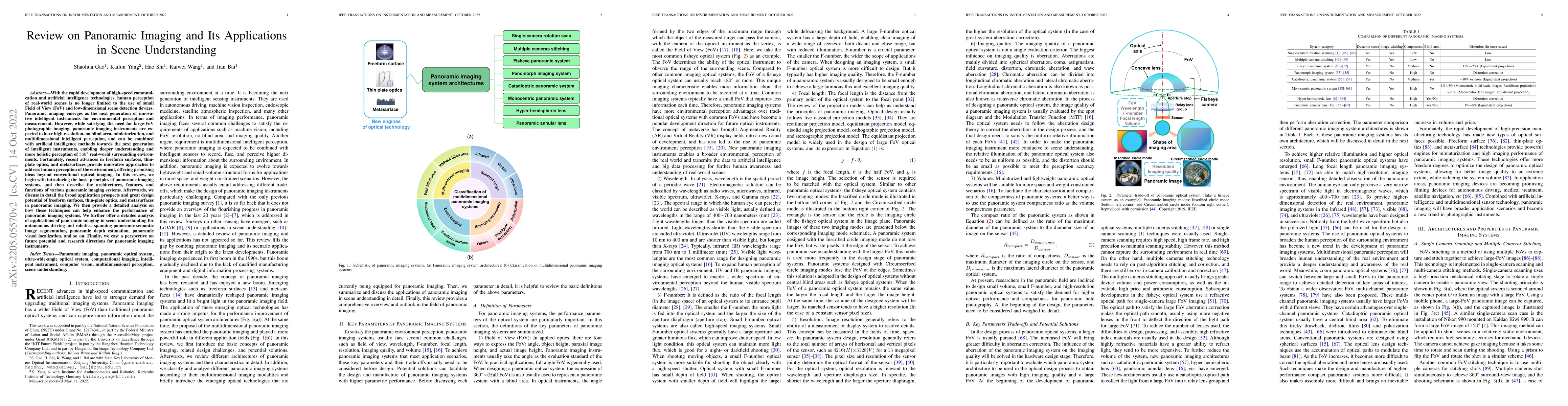 Thumbnail for Review on Panoramic Imaging and Its Applications in Scene Understanding
