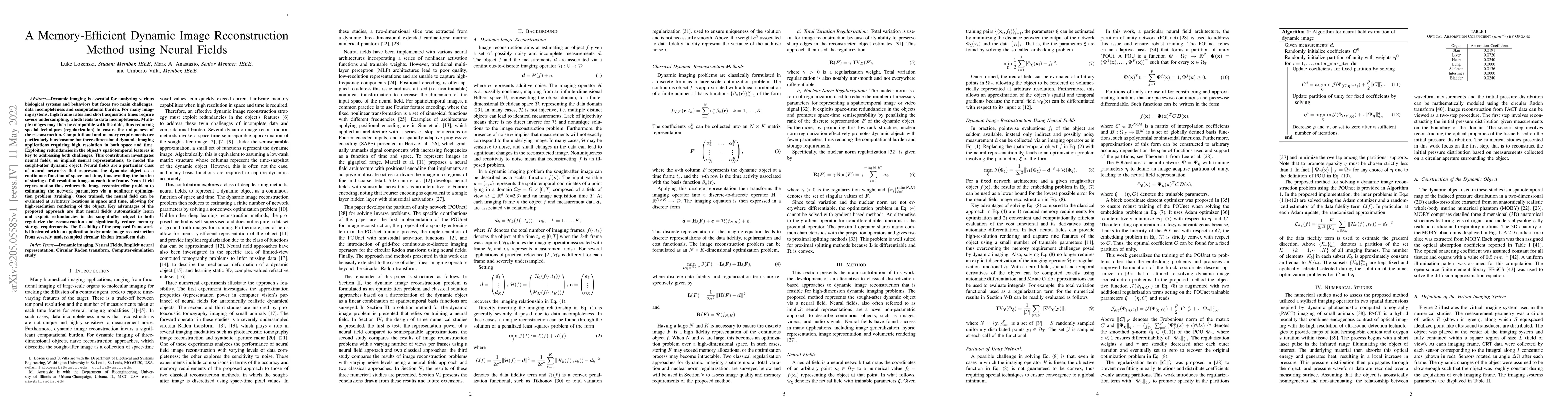 Thumbnail for A Memory-Efficient Dynamic Image Reconstruction Method using Neural
  Fields