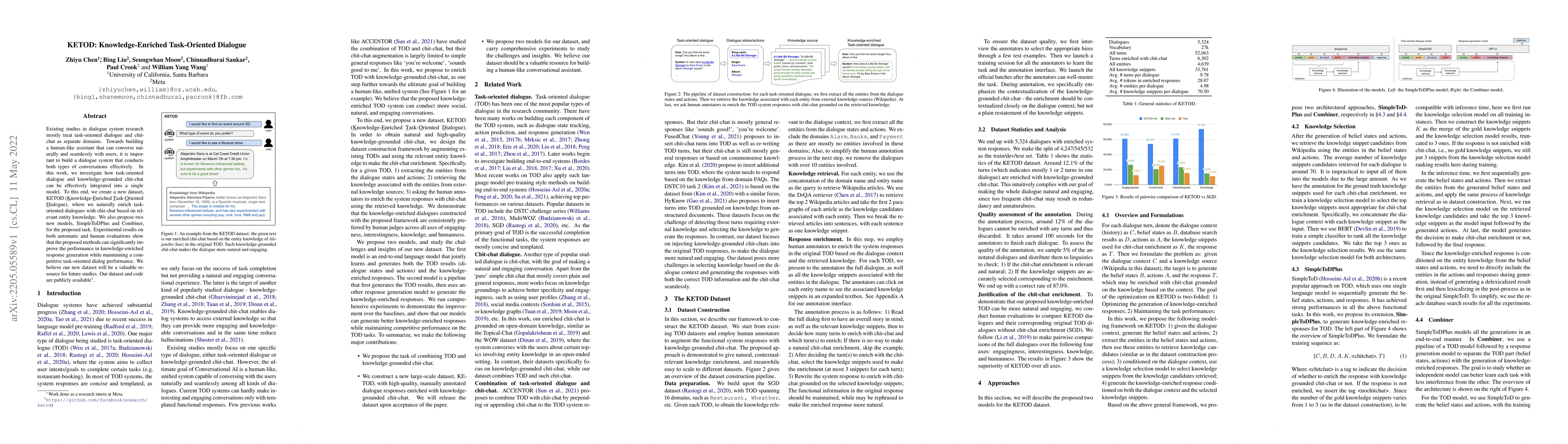 Thumbnail for KETOD: Knowledge-Enriched Task-Oriented Dialogue