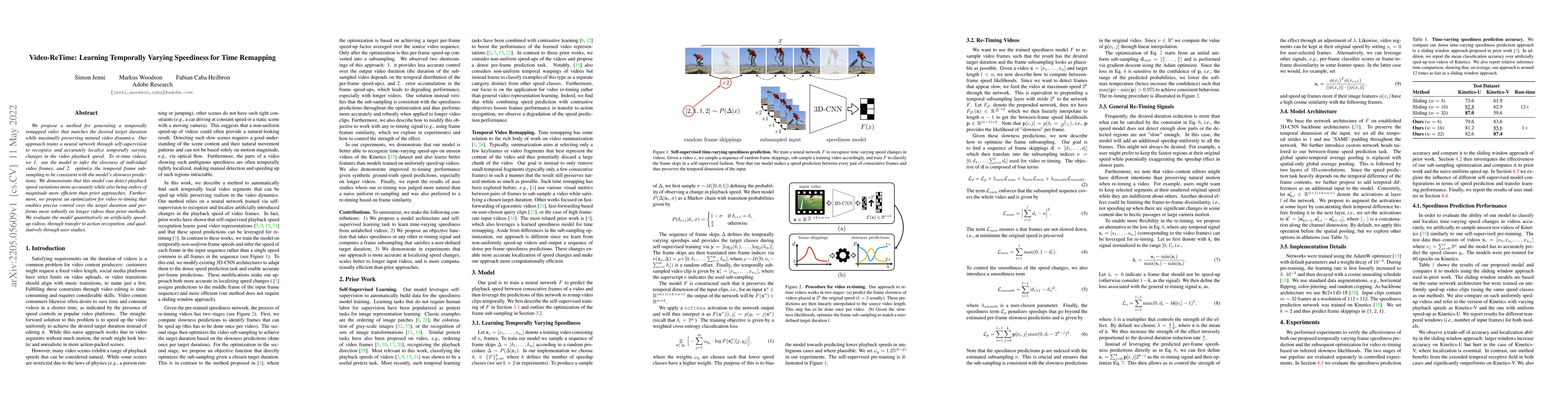 Thumbnail for Video-ReTime: Learning Temporally Varying Speediness for Time Remapping