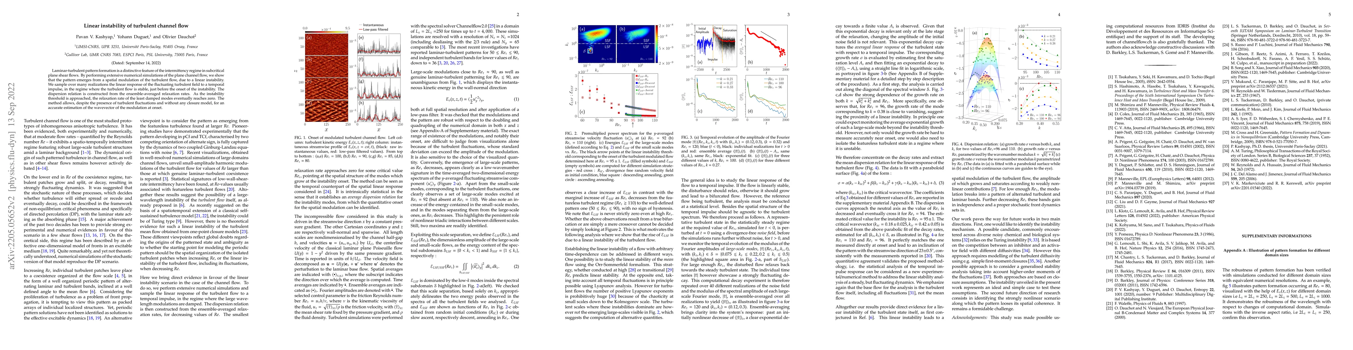 Thumbnail for Linear instability of turbulent channel flow