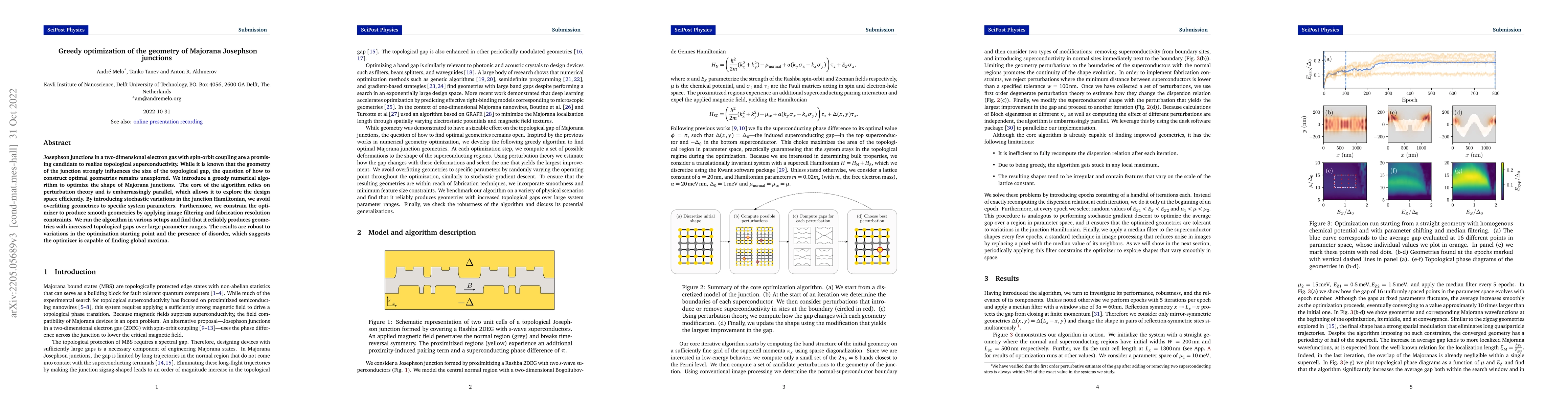 Thumbnail for Greedy optimization of the geometry of Majorana Josephson junctions