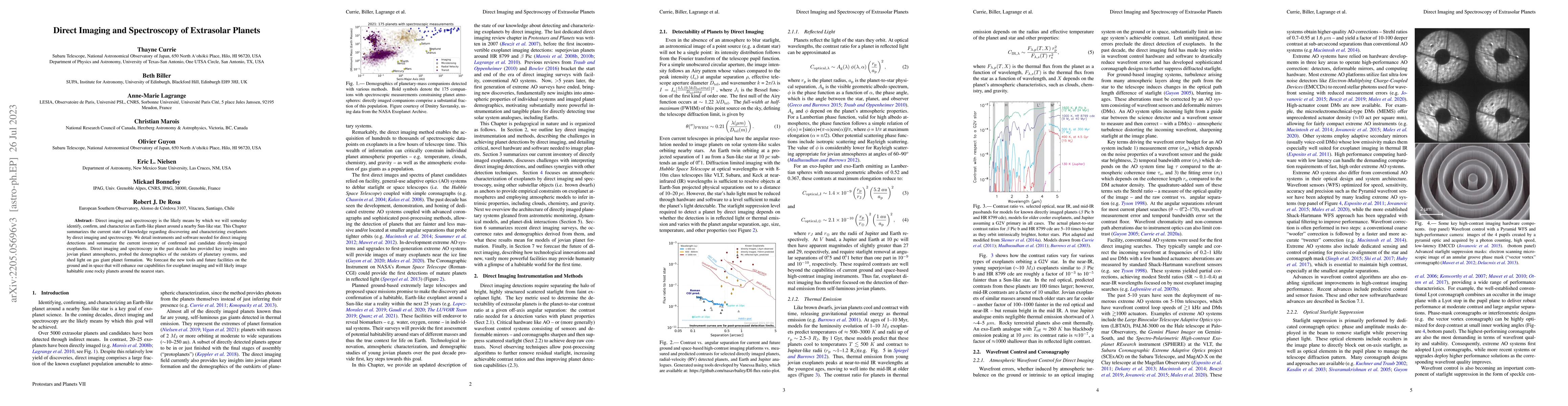 Thumbnail for Direct Imaging and Spectroscopy of Extrasolar Planets