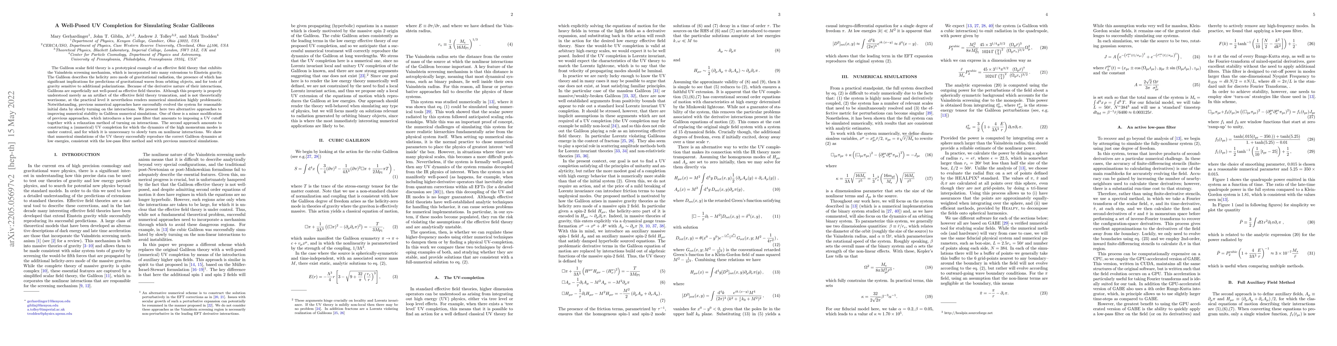 Thumbnail for A Well-Posed UV Completion for Simulating Scalar Galileons