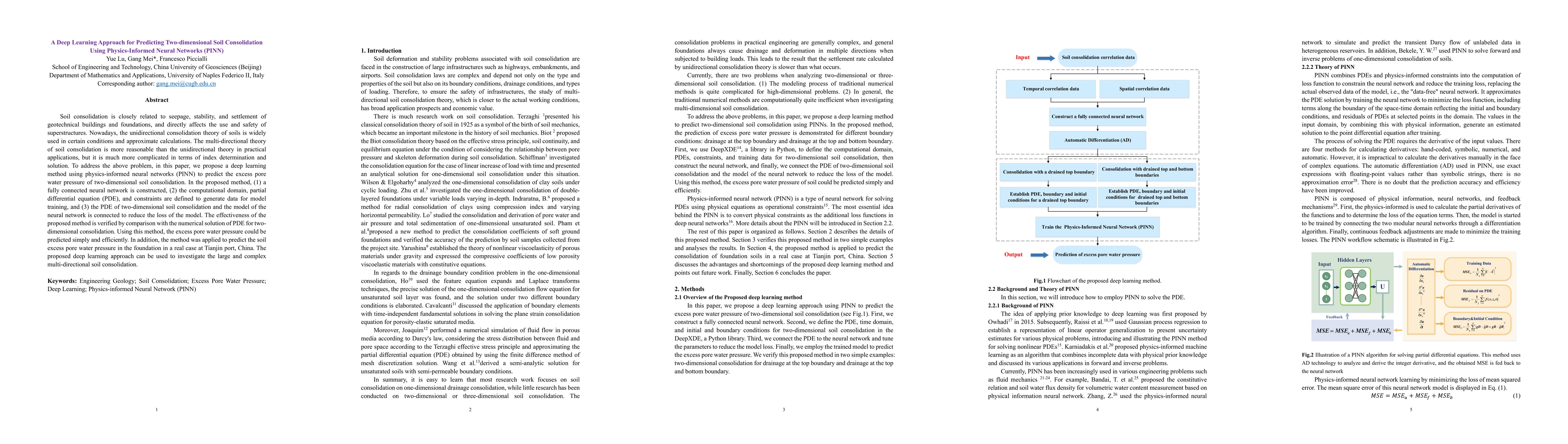 Thumbnail for A Deep Learning Approach for Predicting Two-dimensional Soil
  Consolidation Using Physics-Informed Neural Networks (PINN)