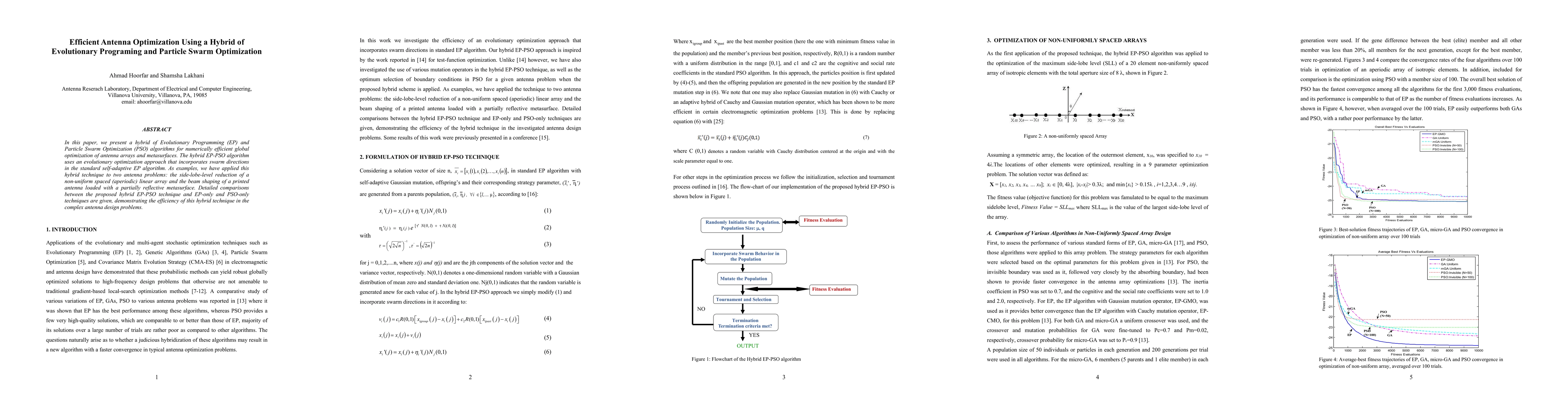 Thumbnail for Efficient Antenna Optimization Using a Hybrid of Evolutionary Programing
  and Particle Swarm Optimization