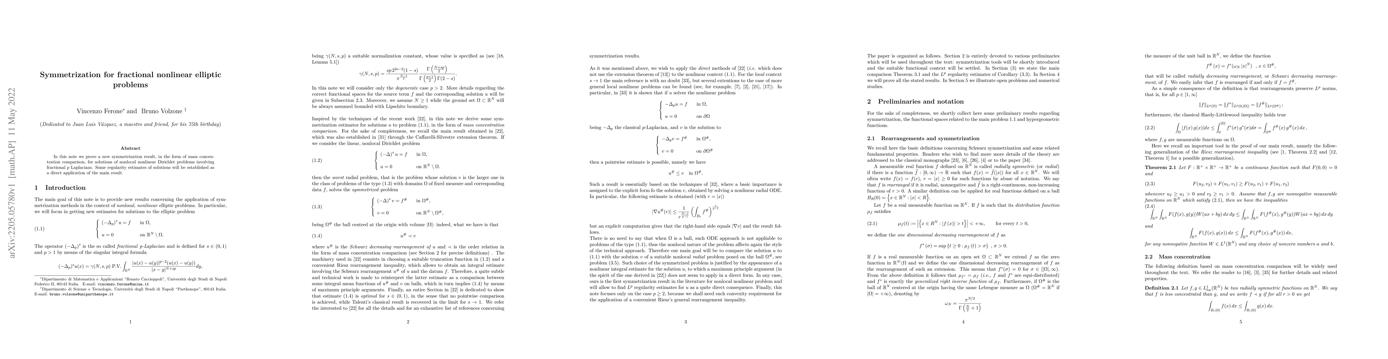 Thumbnail for Symmetrization for fractional nonlinear elliptic problems