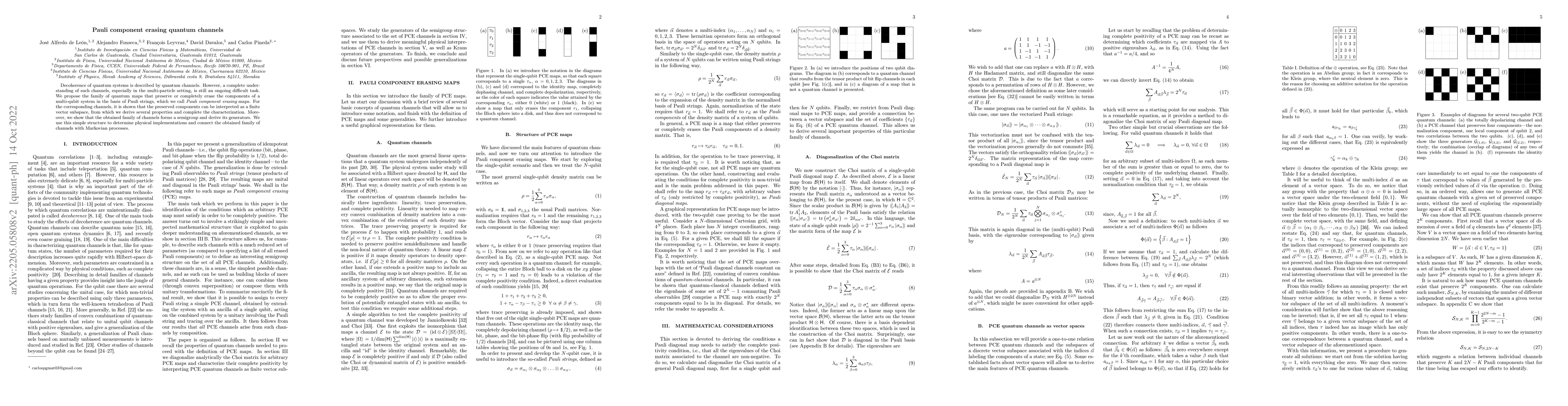 Thumbnail for Pauli component erasing quantum channels