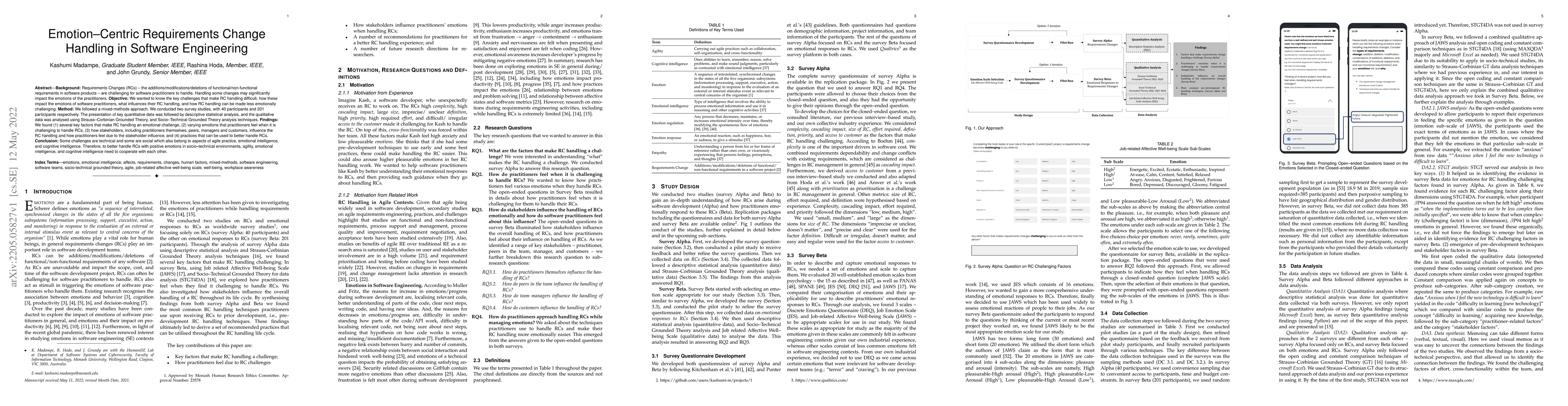 Thumbnail for Emotion-Centric Requirements Change Handling in Software Engineering