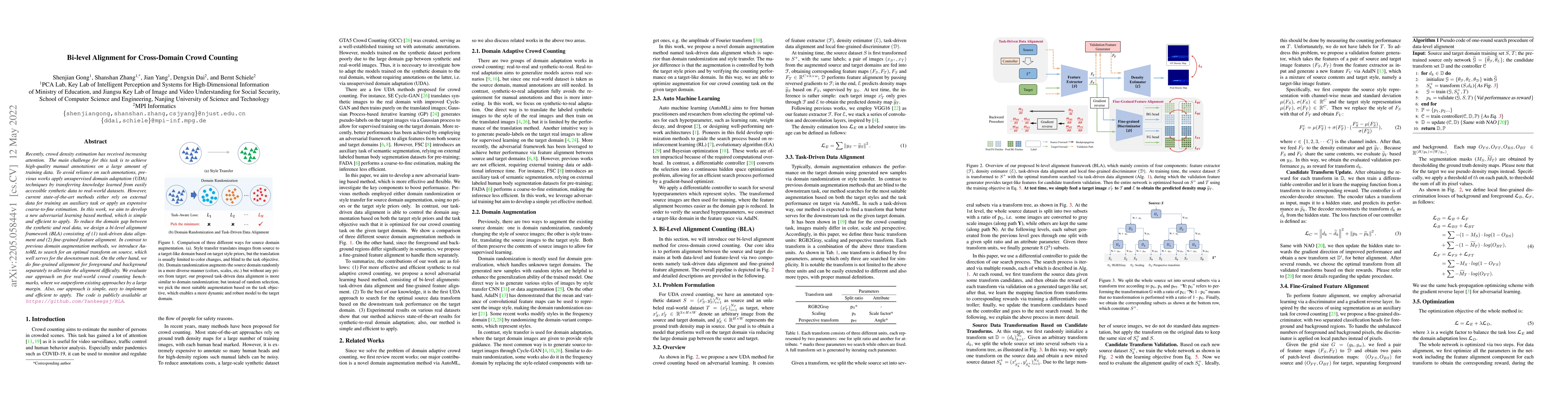 Thumbnail for Bi-level Alignment for Cross-Domain Crowd Counting